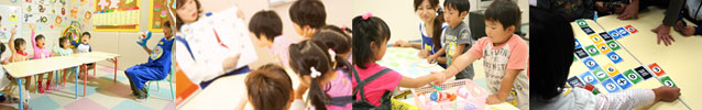 南砂町スナモ内の小学館ドラキッズの幼児教室、授業イメージ写真